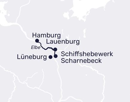 Karte mit Routenbeschreibung