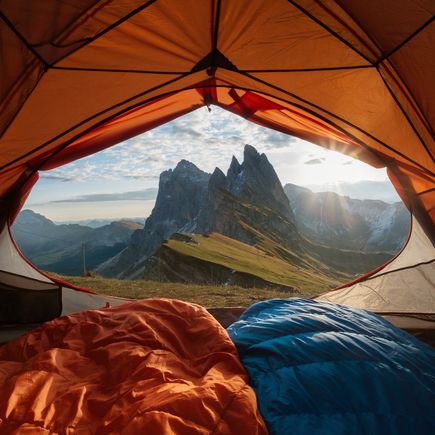 Camping Berge Ausblick