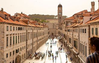 Blick in die Alttadt von Dubrovnik