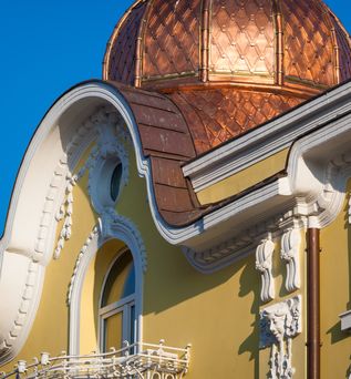 Gebäude im Jugendstil in Burgas’ Zentrum