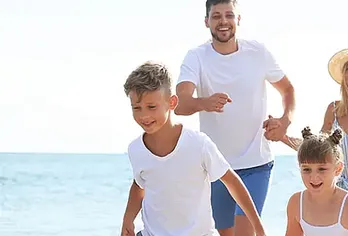 Familie Strand Laufen