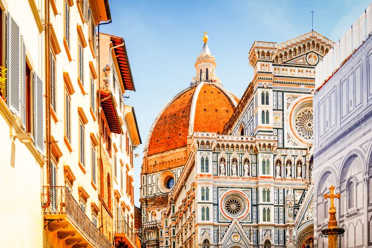 Die Kathedrale Santa Maria del Fiore in Florenz, Italien.
