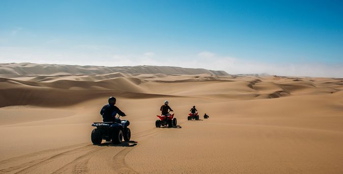 Quadbiking in der Namib-Wüste bei Swakopmund