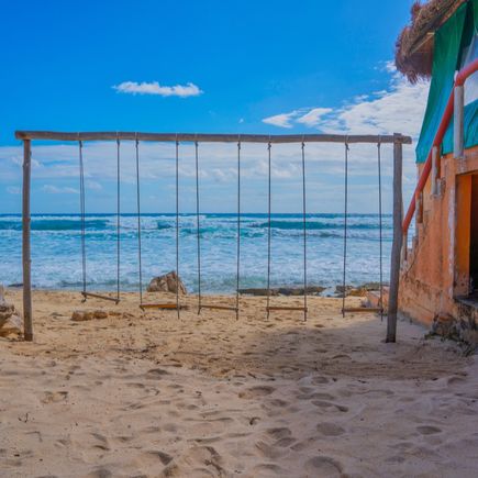 Isla Cozumel Schaukeln am Strand