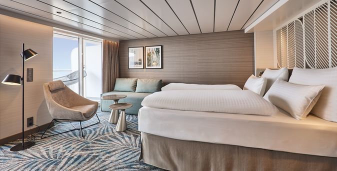 Schöne Aussicht Suite auf der Mein Schiff Relax