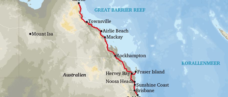 Camper Australien Great-Barrier-Reef-Route