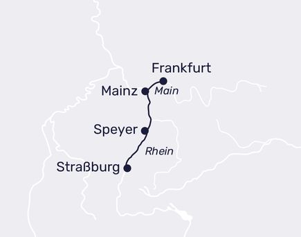 Karte mit Routenbeschreibung