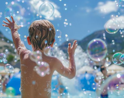 Junge bei Kinderdisco