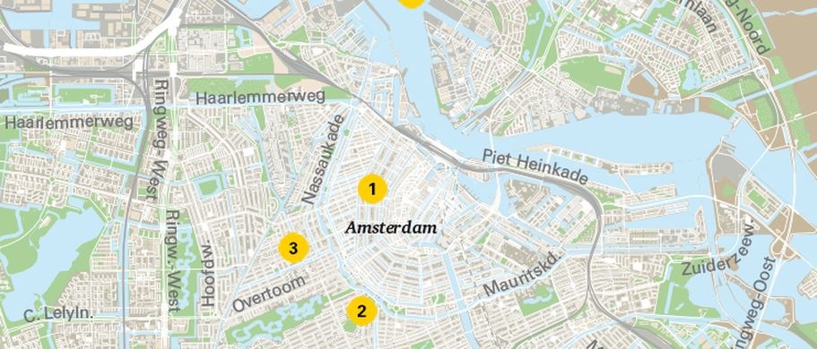 Karte Amsterdam
