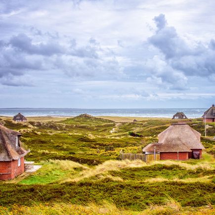 Urlaub an der Nordsee Sylt Häuser in den Dünen bei Hörnum