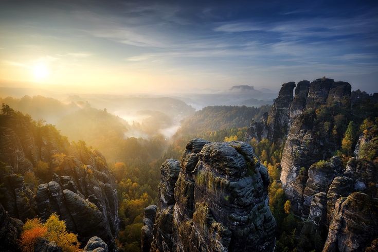 Nebel über der Sächsischen Schweiz