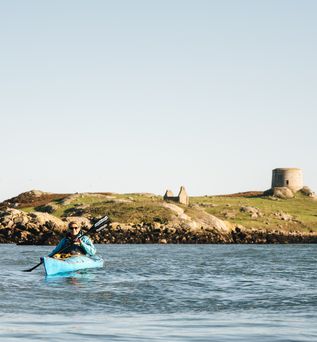 Kayak Fahrer Dalkey Dublin