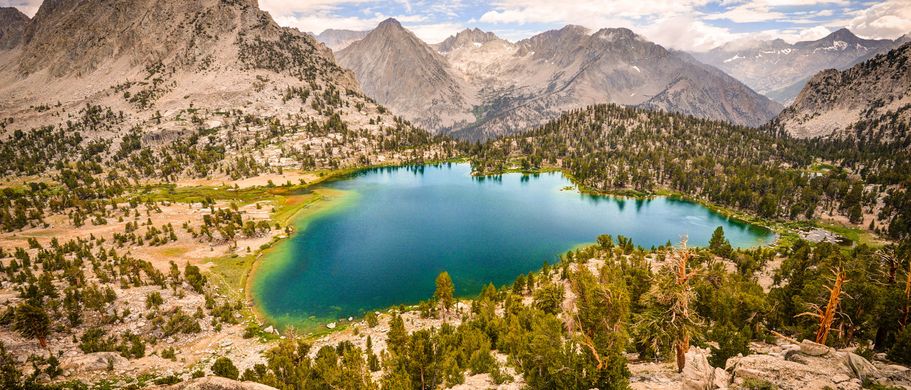 USA Nationalparks die Top Ten Reise Bergsee im Kings Canyon Nationalpark