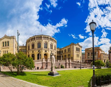 Ein Gebäude in Oslo