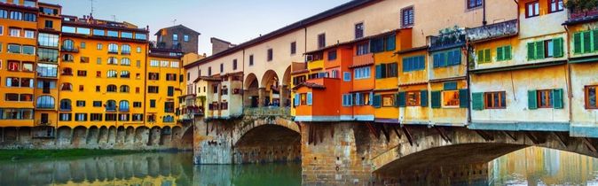 Blick auf Ponte Vecchio, Florenz Italien