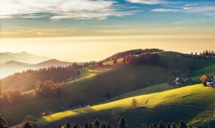 herbstliche Berglandschaft Schwarzwald
