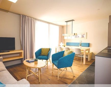 Blick ins Appartement Swisspeak Resort