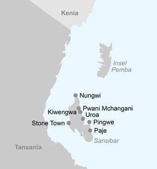 Karte mit Routenbeschreibung