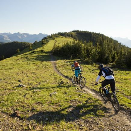 Mountainbiken in den Bergen