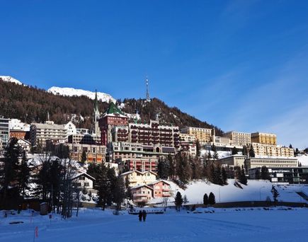 Wintermorgen in St. Moritz
