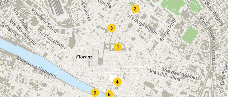 Karte von Florenz