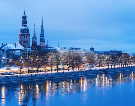 Riga im Winter