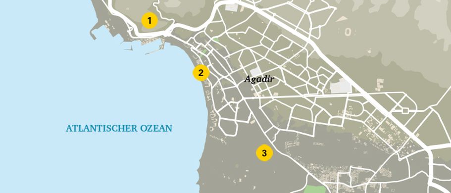 Karte von Agadir