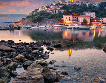Krk Hafen Vrbnik