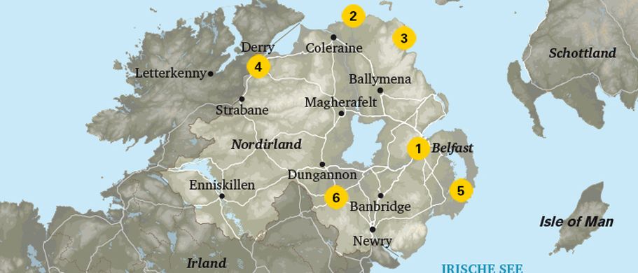Karte von Nordirland
