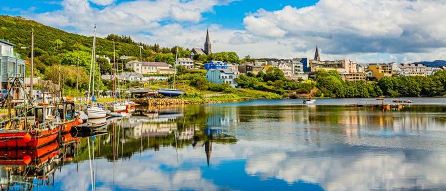 Galway Urlaub Pier bei Clifden