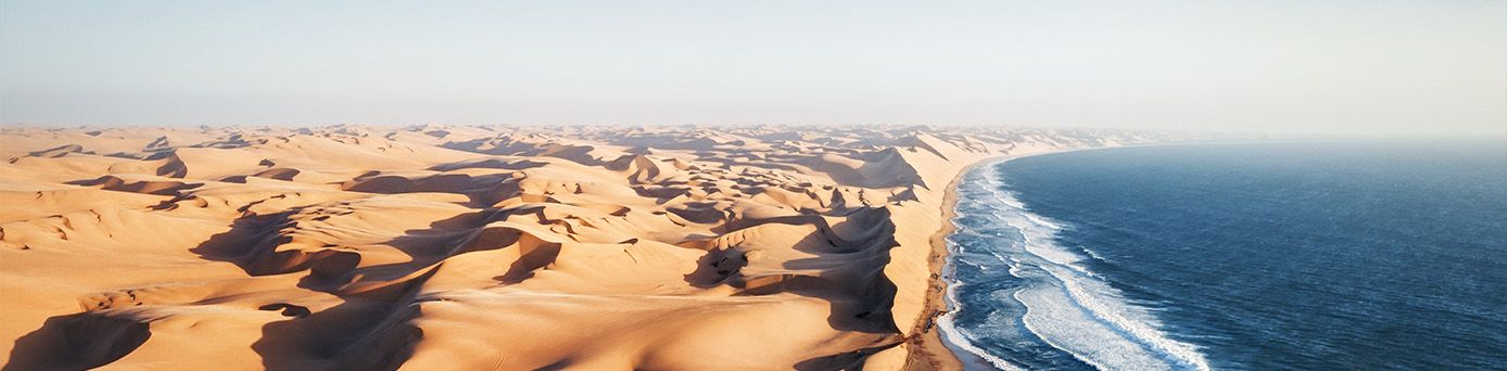 Panoramaflug über die Skeleton Coast