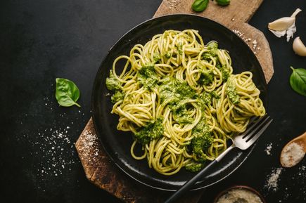 Nudeln mit Pesto