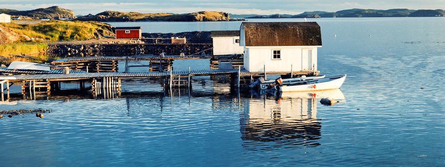 Camper Kanada Wohnmobil Reise Idyllisches Fischerdorf an der Küste Neufundlands