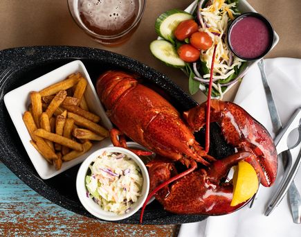Captain Kat's Lobster Shack- Lobster auf dem Tisch