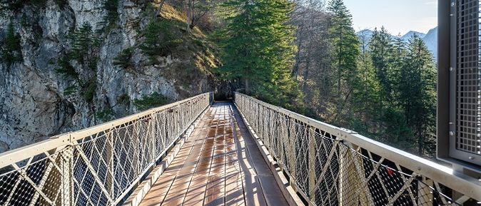 Deutschland Schloss Neuschwanstein Brücke