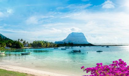 Mauritius Landschaft mit Le Morne Brabant Berg
