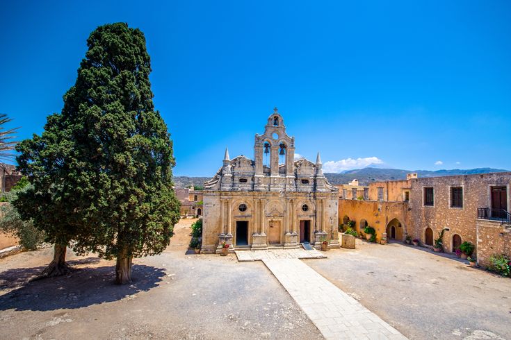 Blick auf das Kloster vonArkadi 