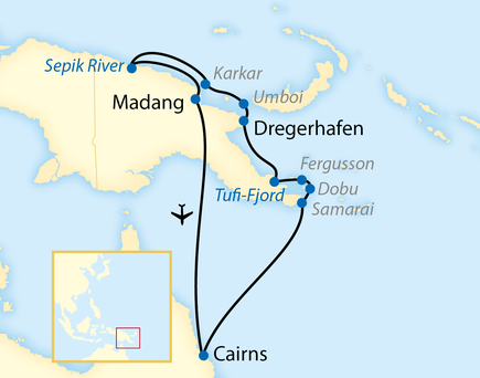  Karte_Papua-Neuguinea-Kreuzfahrt - MythosPapua-Neuguinea