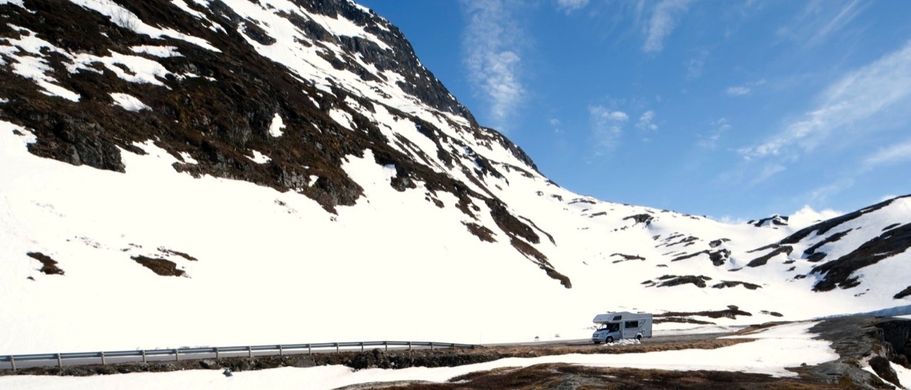 Camper Schnee, Norwegen