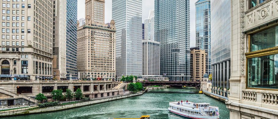 Boote Fähre Chicago Fluss 