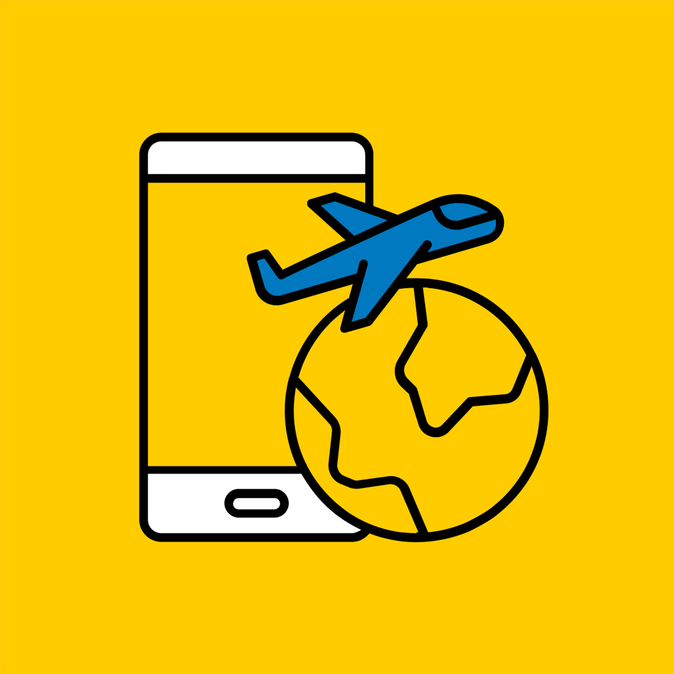 Ein gelbes Symbol, das ein stilisiertes Auto und ein Flugzeug darstellt, daneben der Schriftzug "ADAC TMS Mobility" in schwarzer Schrift.