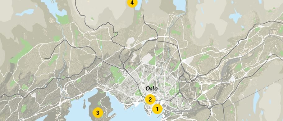 Karte Oslo