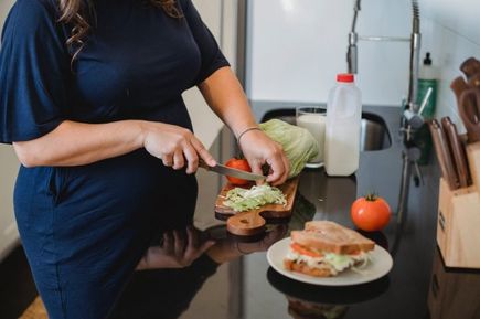 sandwich, brot belegen, salat