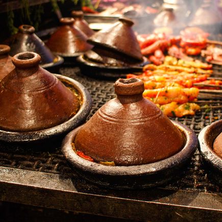 Ton Tajine und marokkanischer Grill