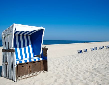 Traumstrand mit Strandkorb