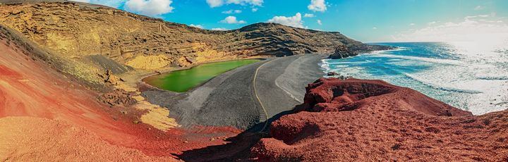 Rote Landschaft von Lanzarote