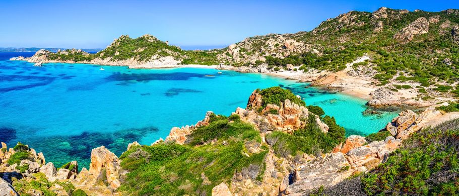 Camping Italien Urlaub Reisen Bucht auf Sardinien