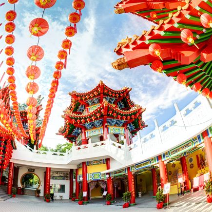 Lampions und Pagoden in Chinatown