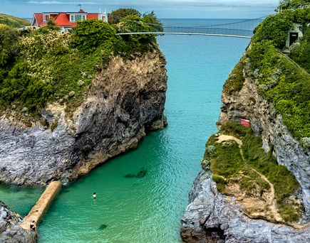Hängebrücke in Newquay