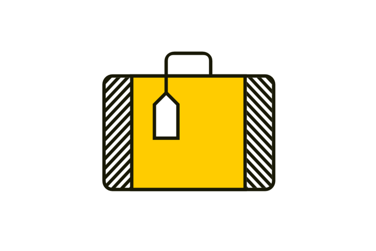 Icon Koffer "Anlaufstelle ADAC für Geschäftsreise"